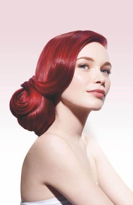 Красный бархатный цвет волос