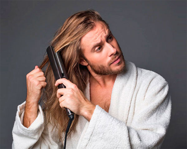 Выпрямление волос для мужчин