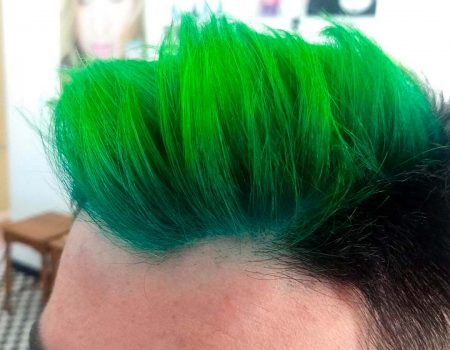 Зелёные волосы у мужчин