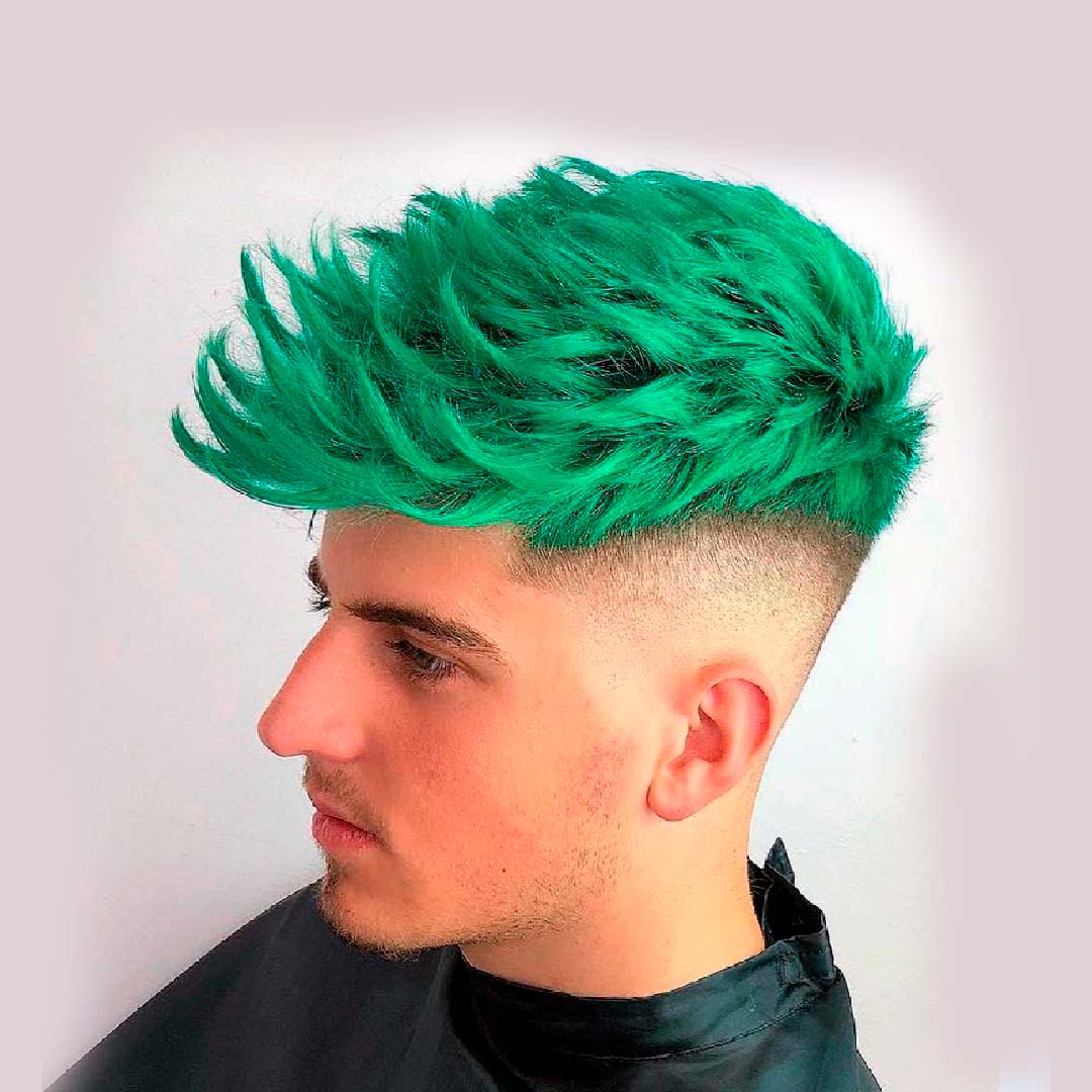 Зеленые Волосы Мужчины Фото