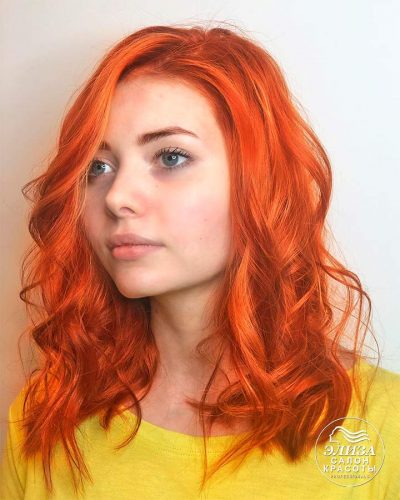 Рыжие волосы девушки фото