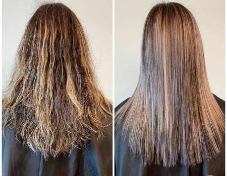 Волосы длинные до после ботокса фото до и после