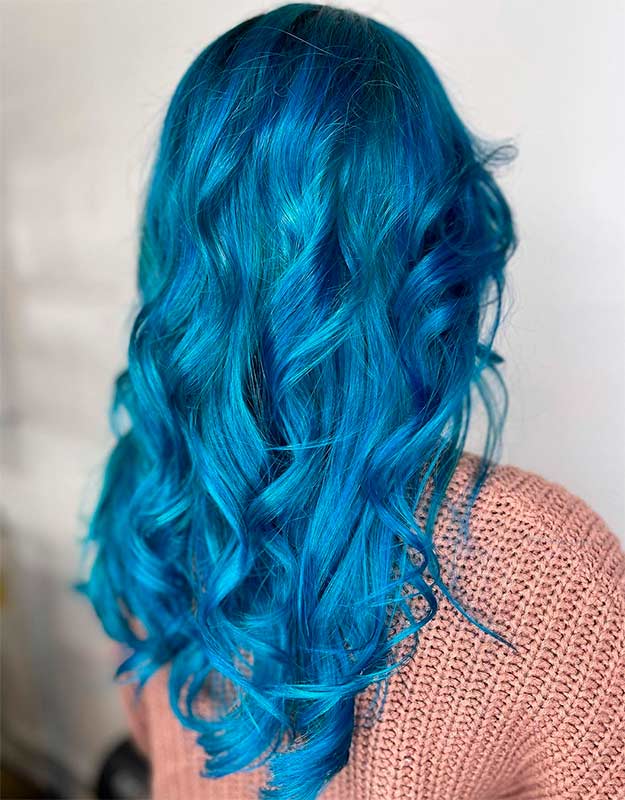 Синие оттенки волос