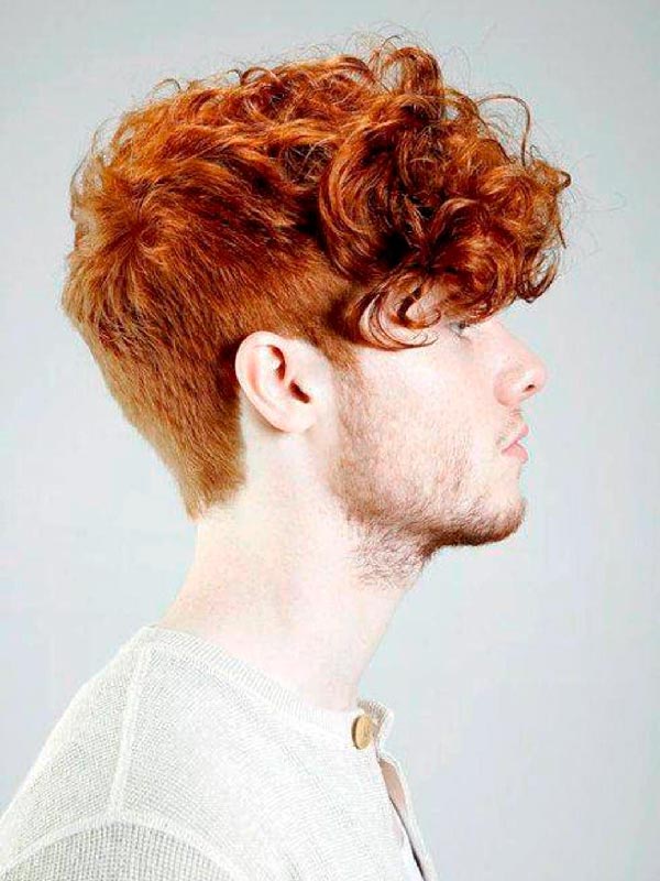 Рыжие кучерявые волосы мужские