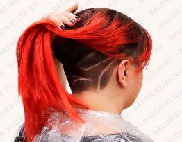 Окрашивание в красный цвет волос