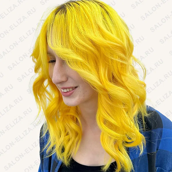 Желтый цвет волос
