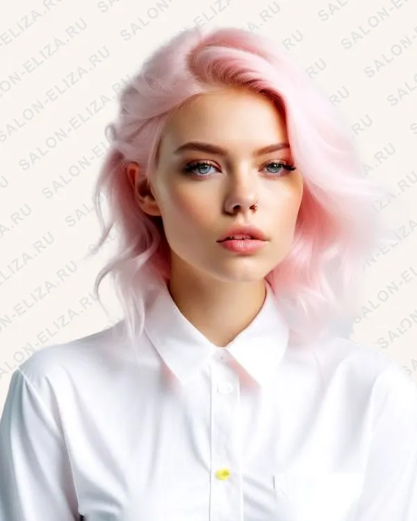 Сочетание розового блонда с белым