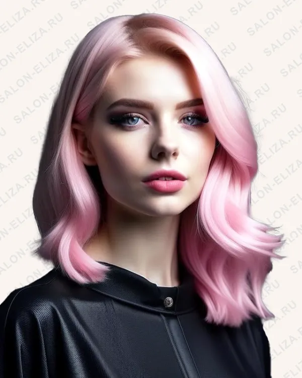 Черный цвет и сочетание розового блонда